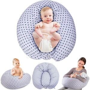 Nursing Pillow, Multifunctional Pregnancy Support Mom & Baby w/Removable Cover